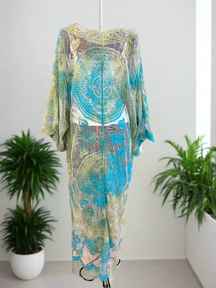 Lace Crochet Kimono Women's Cover Up Cardigan Kaftan