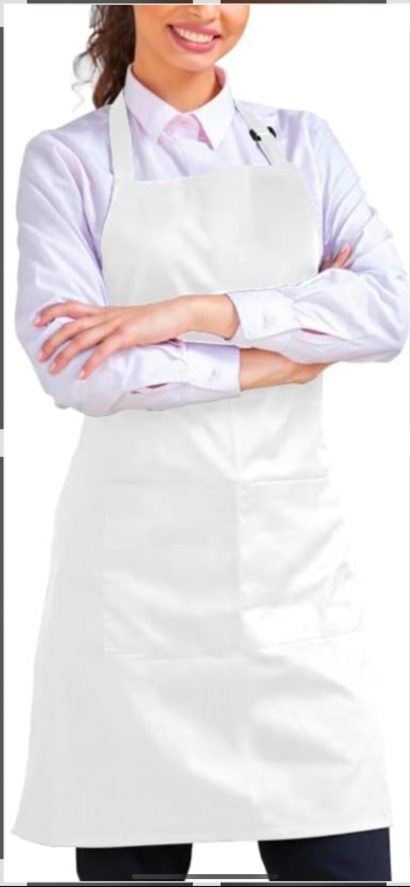Star Flower Design Apron with Adjustable Straps
