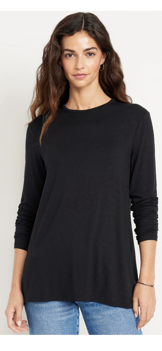 Reverse Geode Design Women's Large Tunic Long Sleeve Shirt