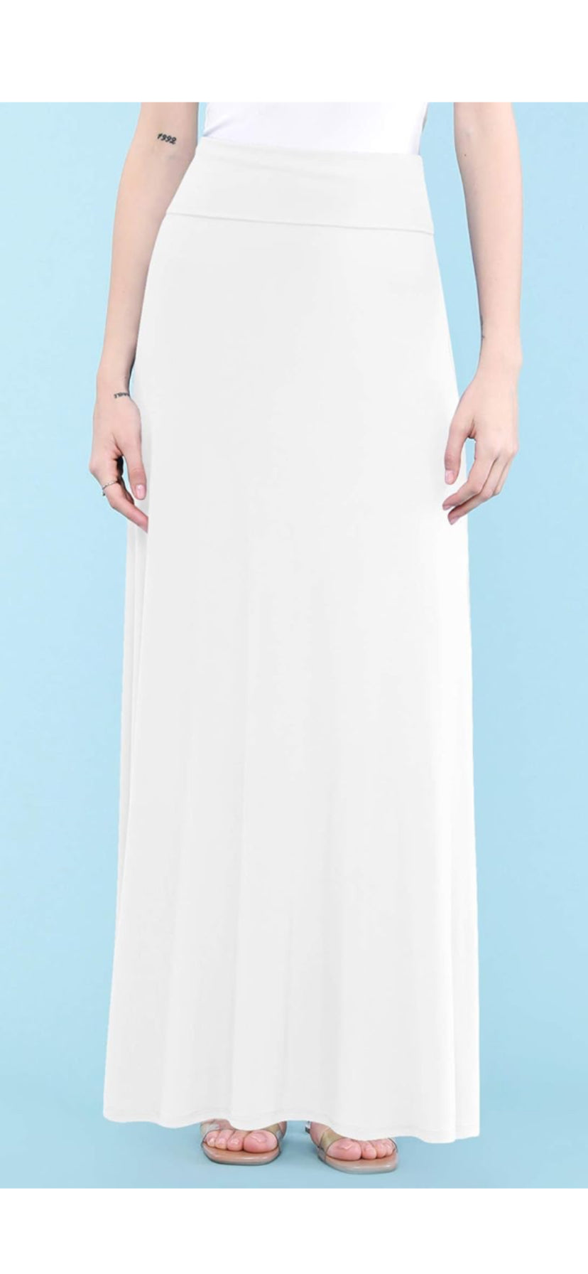 Women's Geode Design Rayon Maxi Skirt Large