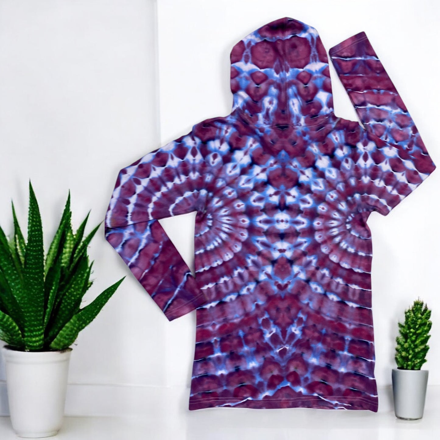 Double Fan Fold Unisex Lightweight Small T Shirt Jersey Style Hoodie