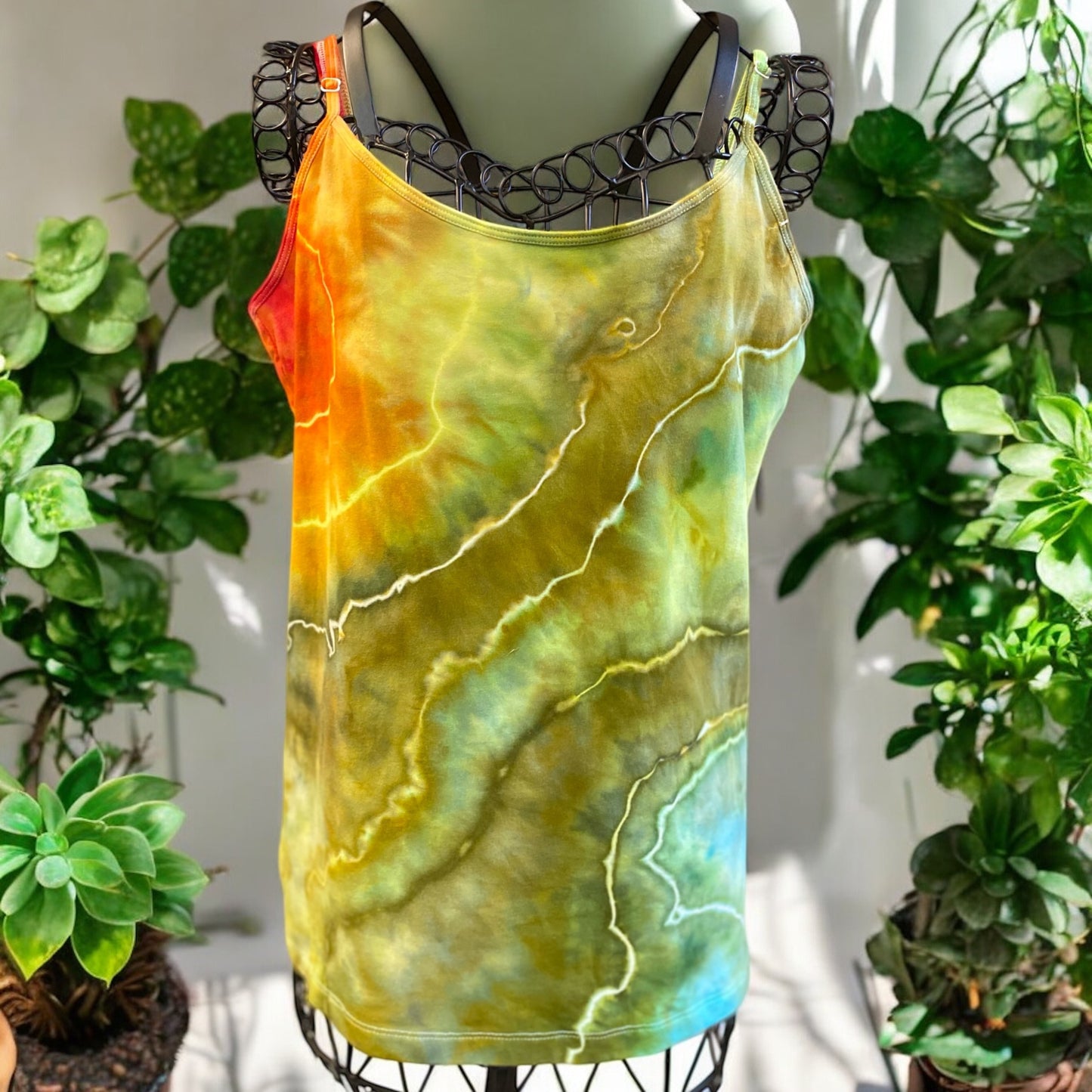 Geode Design Women's XXL Spaghetti Strap Tank Top