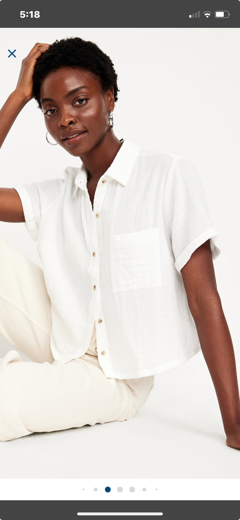 Women's 2 Piece Feather Design Crinkle Gauze Loose Button-Down Shirt with Matching Wide Leg Pants
