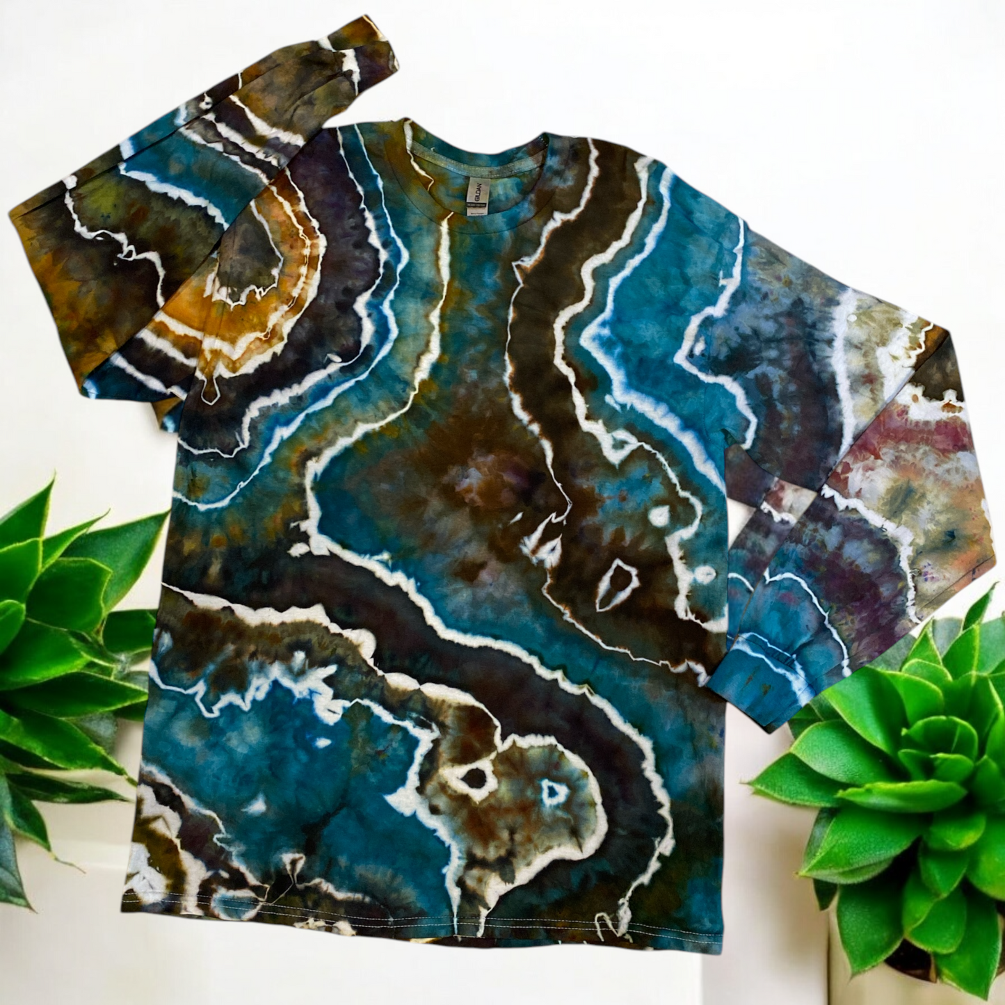 Geode Design Unisex Large Heavy Cotton Long sleeve T Shirt