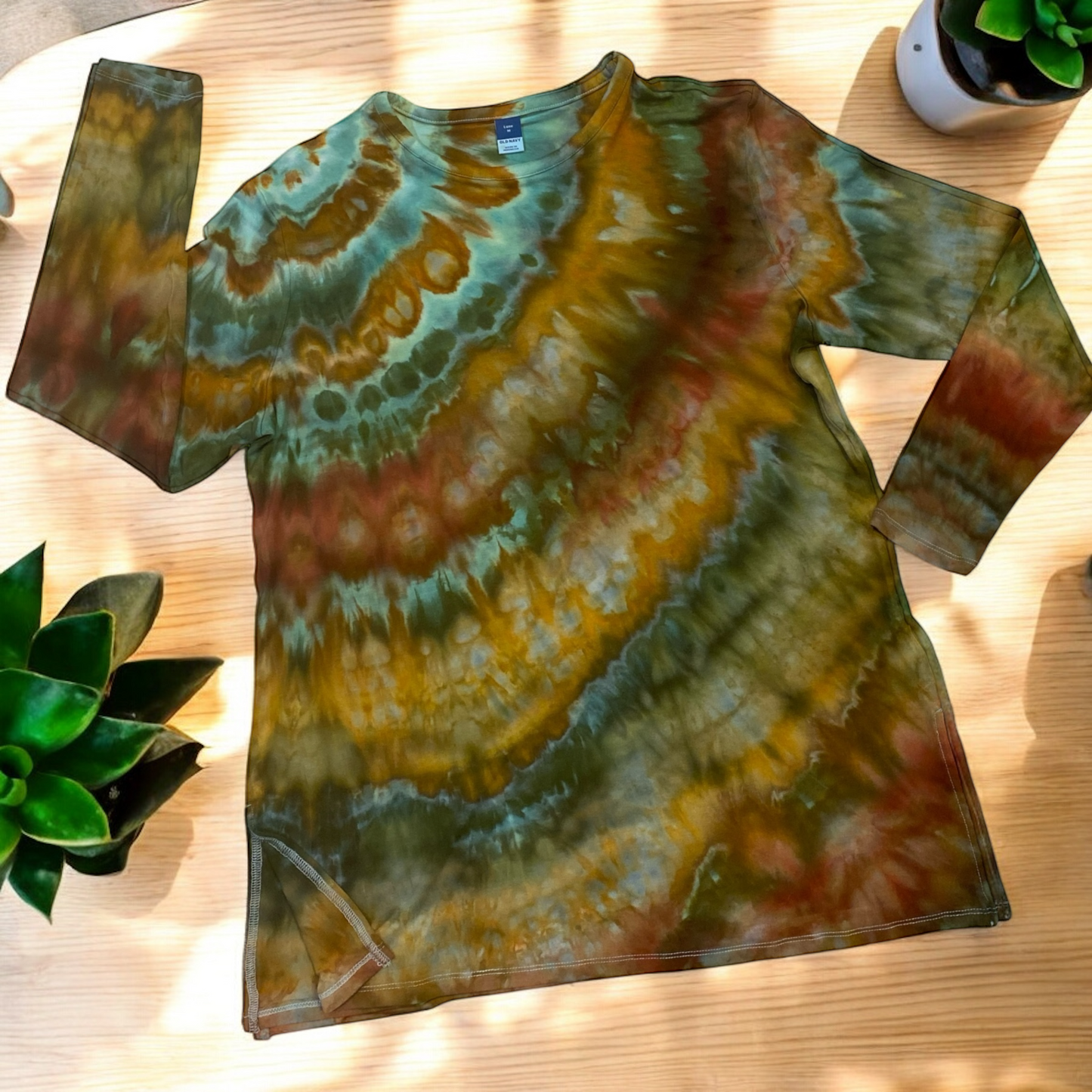 Women'sFeather Design Long Sleeve Tunic