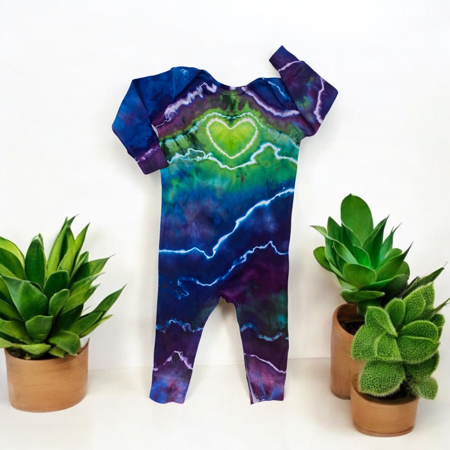 Heart Chakra Geode Design Toddler Bodysuit (18 months)