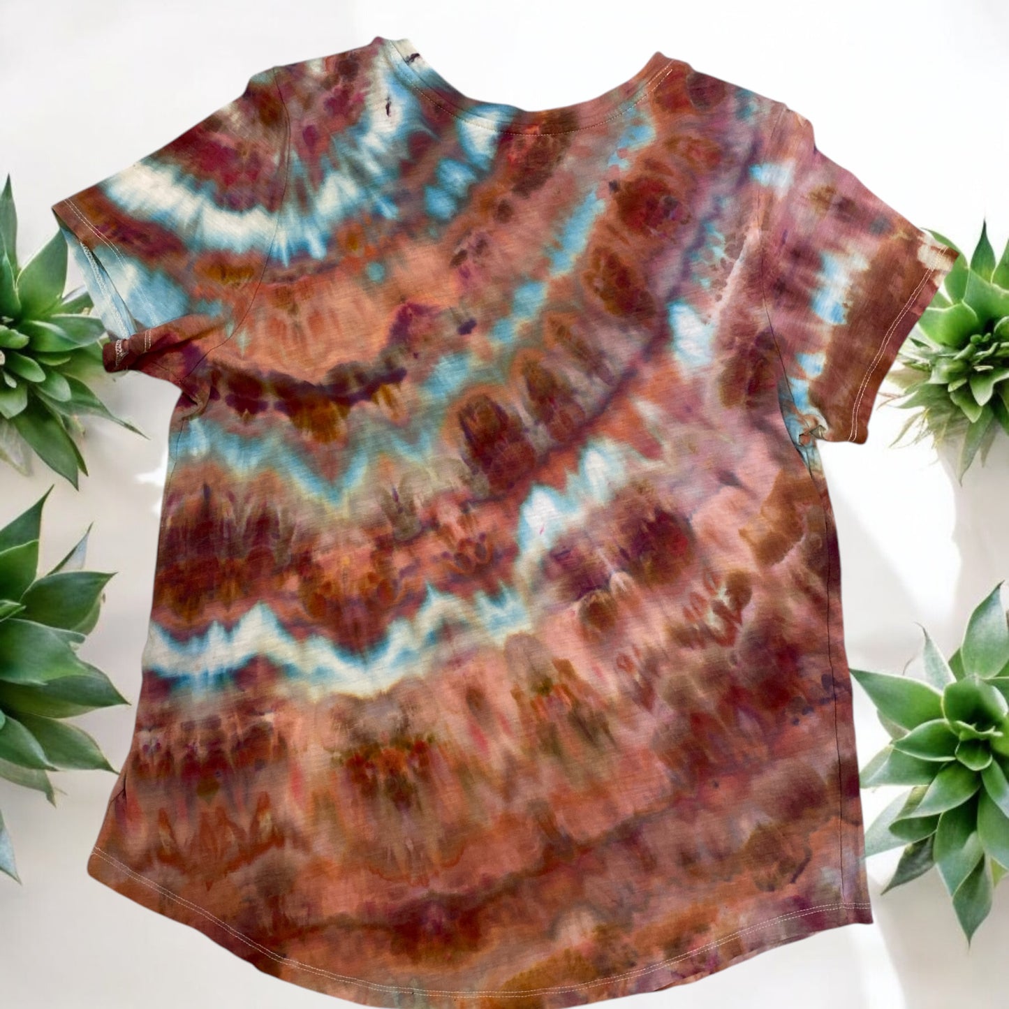 Upcycled Women's Large Feather Design Shirt