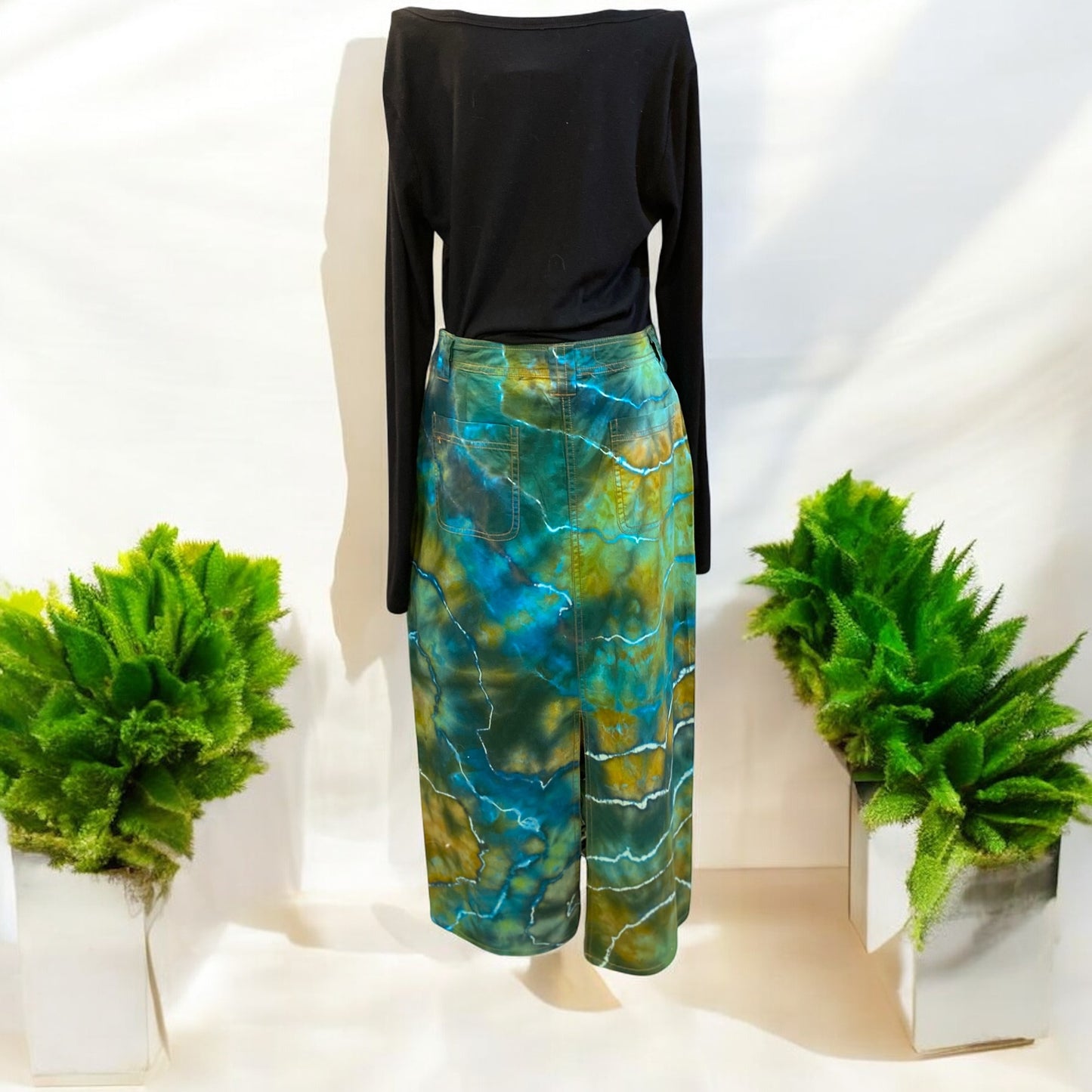 Geode Design Women's Small Twill High Rise Skirt