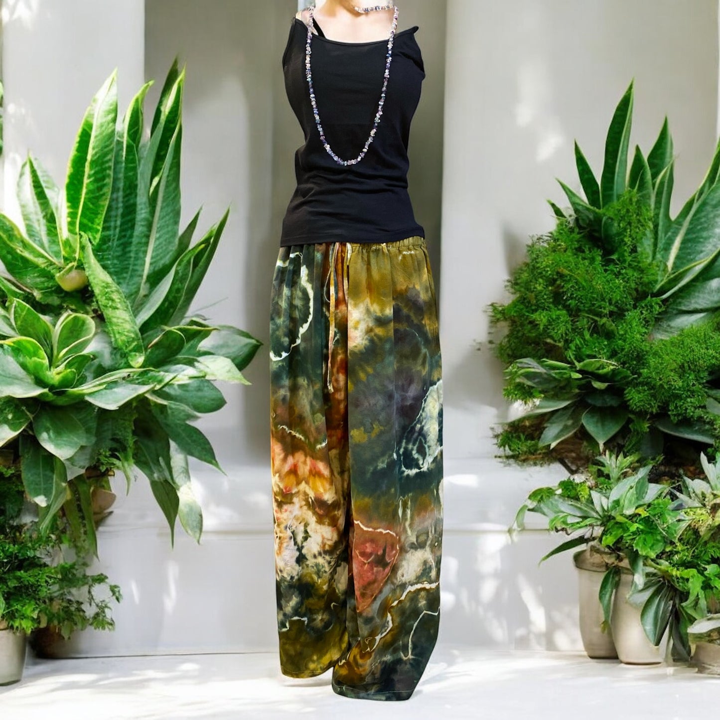 Earthy Geode Design Women's 3 XL Drawstring Pants