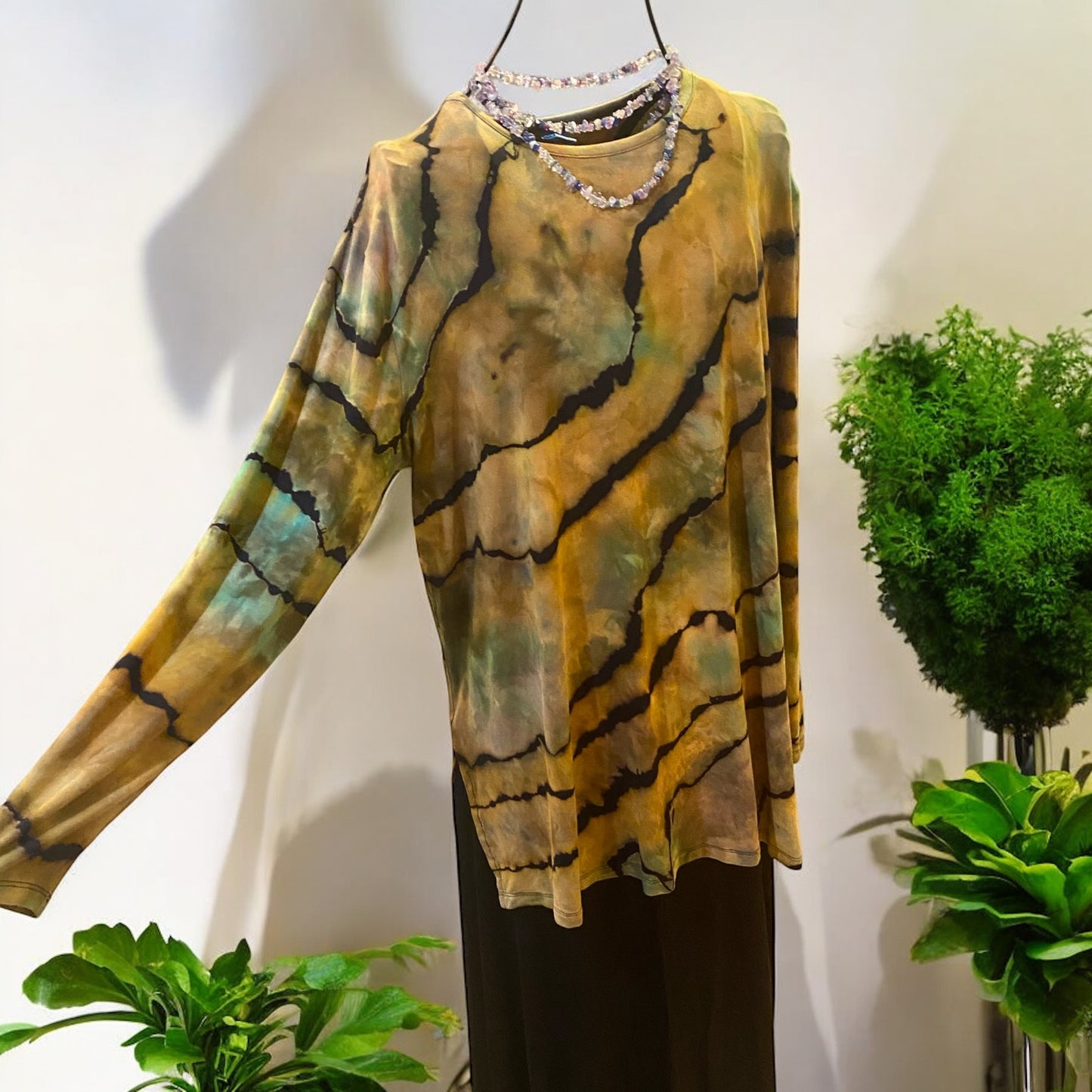Reverse Geode Design Women's Large Tunic Long Sleeve Shirt