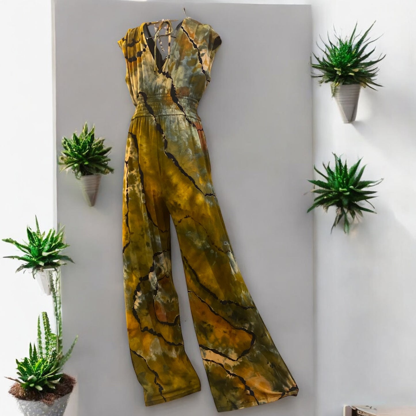 Reverse Geode Design Women's Small Tall Waist Defined Jumpsuit