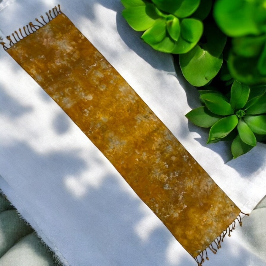 Golden Scrunch Design 100% Rayon Scarf