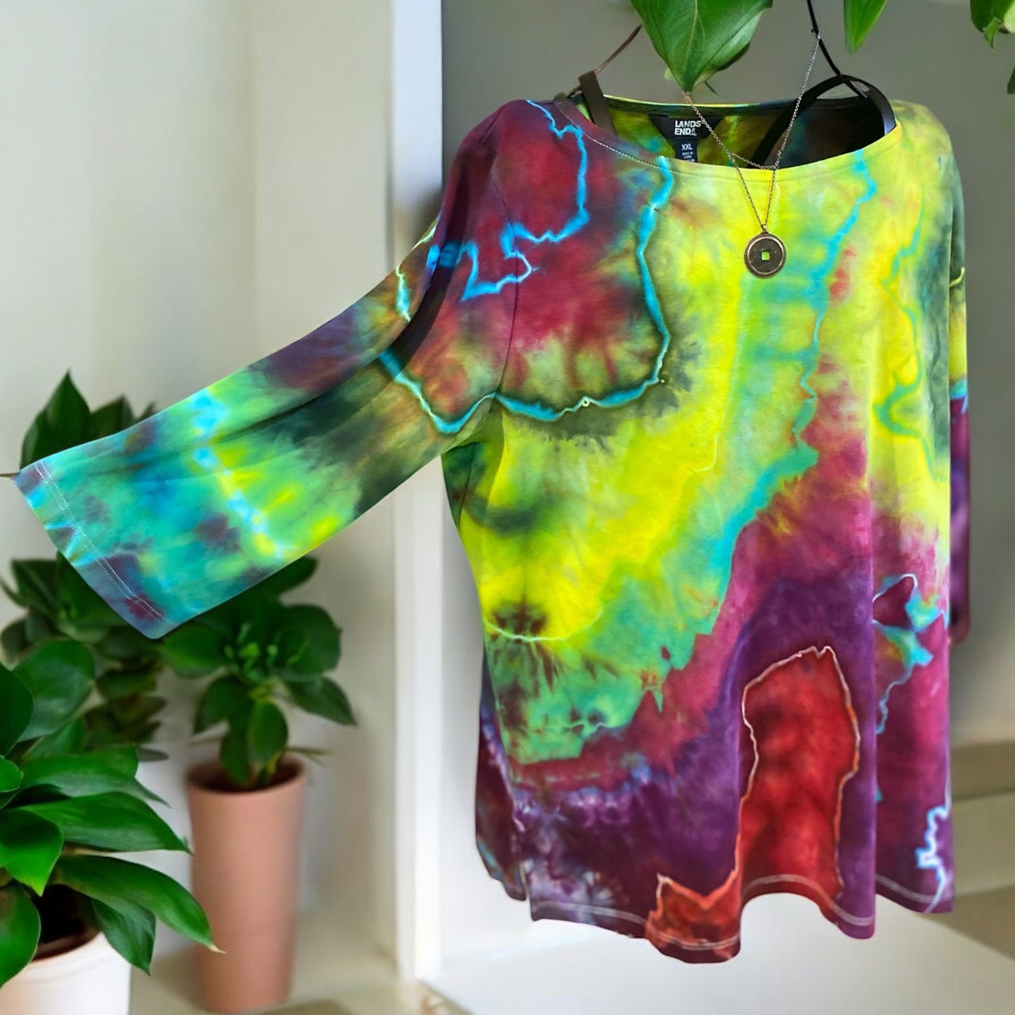 Bright Beautiful Geode Design Women's XXL Tunic by Lands End