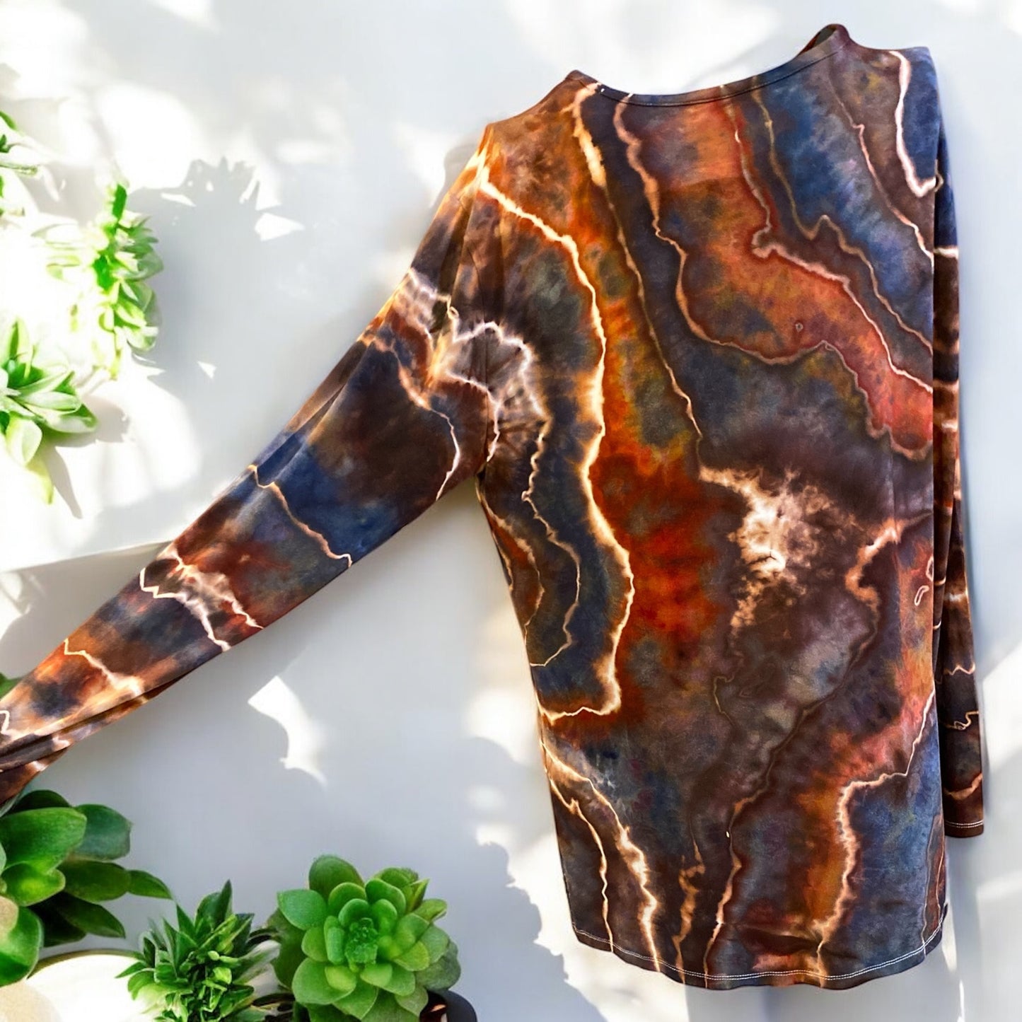Women's Geode Design Luxe Tunic T-Shirt Medium