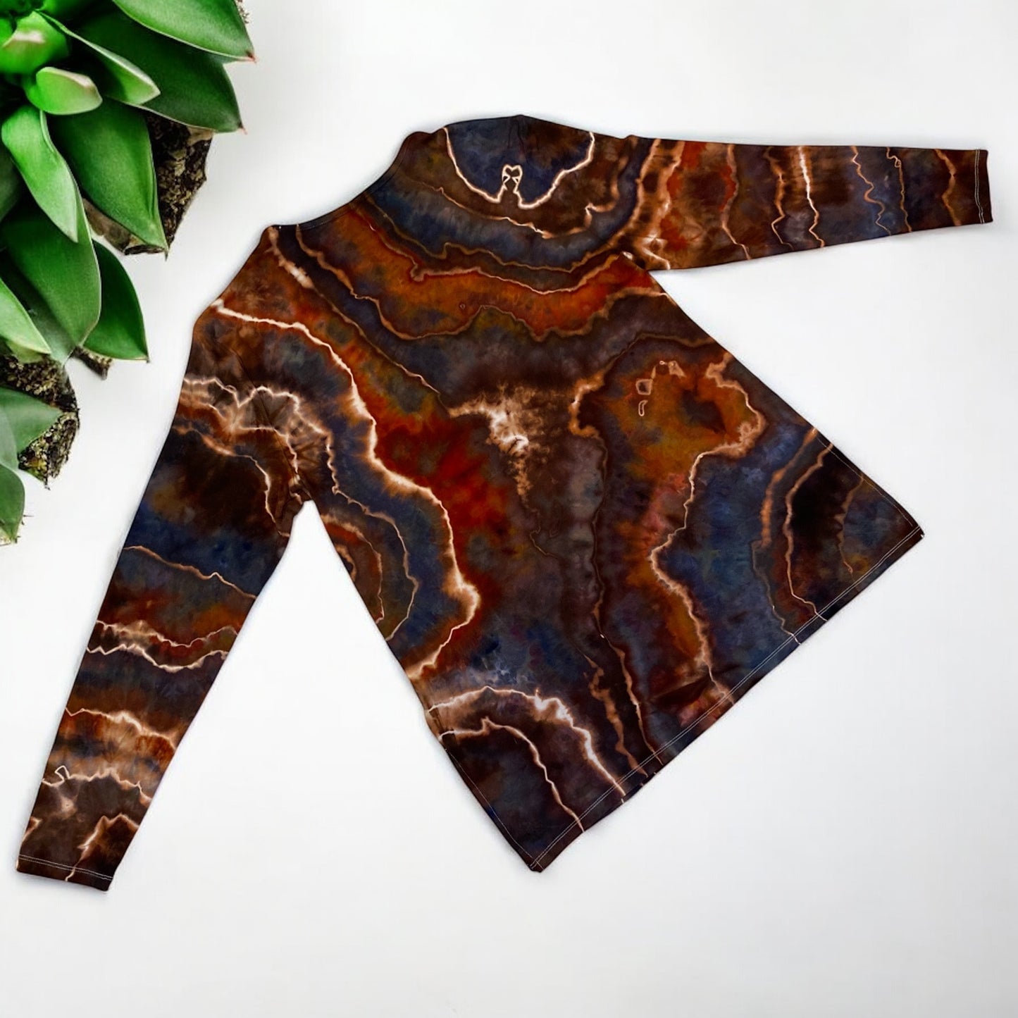Women's Geode Design Luxe Tunic T-Shirt Medium