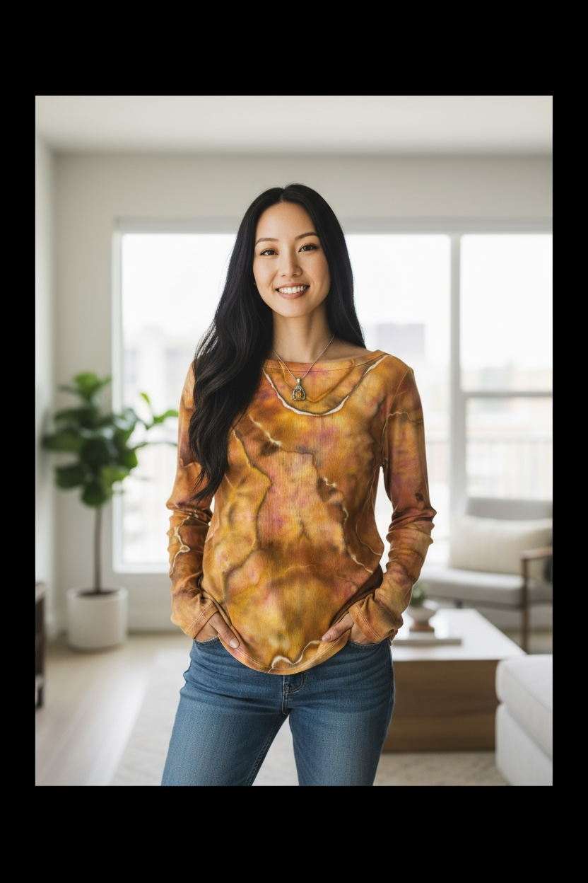 Geode Design Fall Inspired Banana Republic Boat Neck Size Medium Long Sleeve Shirt
