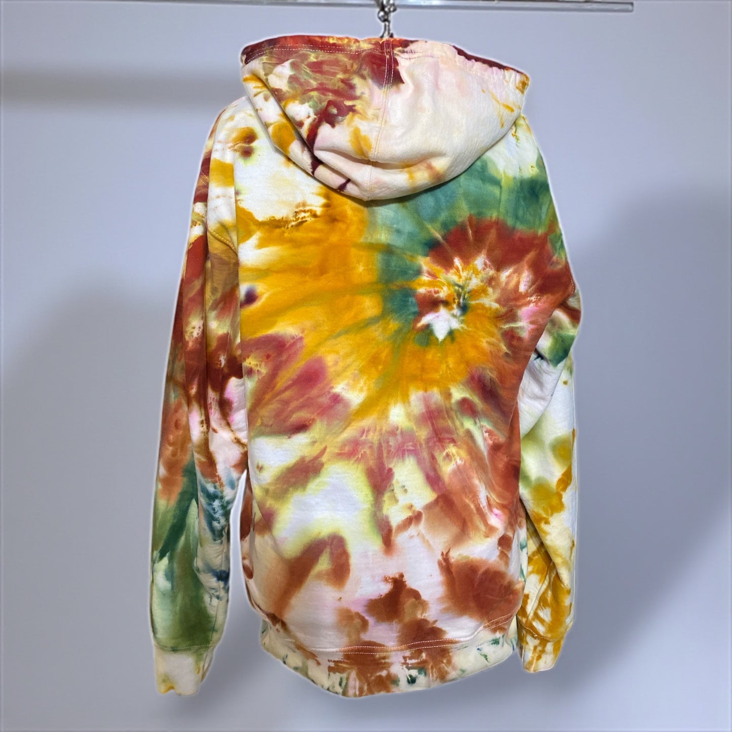 Spiral Design Fall Inspired Unisex Hoodie Size Small