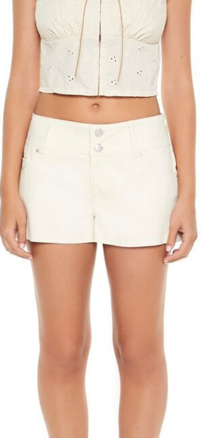 Geode Design Women's Small Corduroy Low Rise Shorts