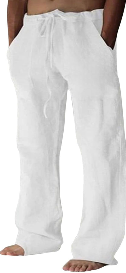 Geode Design Unisex Cotton Linen Pants with "Stealie" Emblem Size 3 XL
