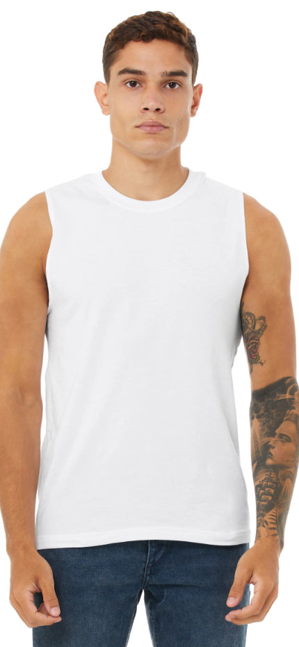 Pleated "V" Design Unisex Muscle Tank Size XL