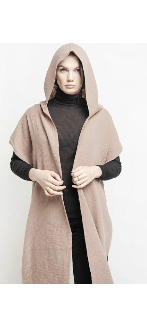 Geode Design on Shawl for Women Men Wasteland Punk Style Poncho w/ Hood
