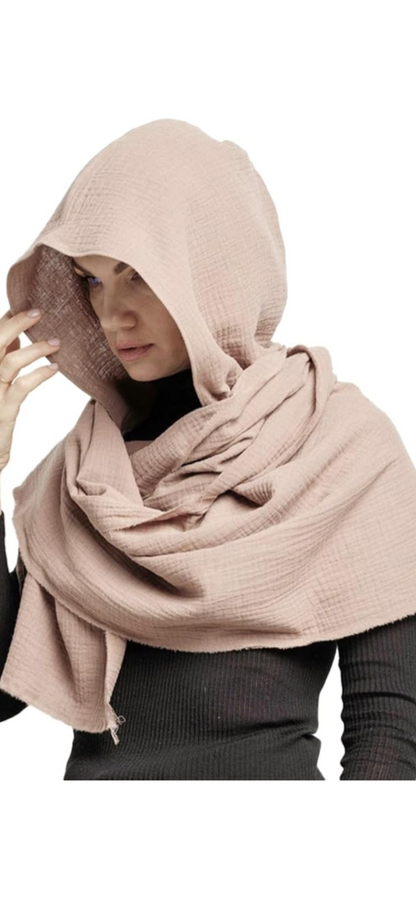 Reverse Geode Design on Shawl Wasteland Punk Style Poncho w/ Hood