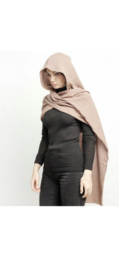 Reverse Geode Design on Shawl Wasteland Punk Style Poncho w/ Hood