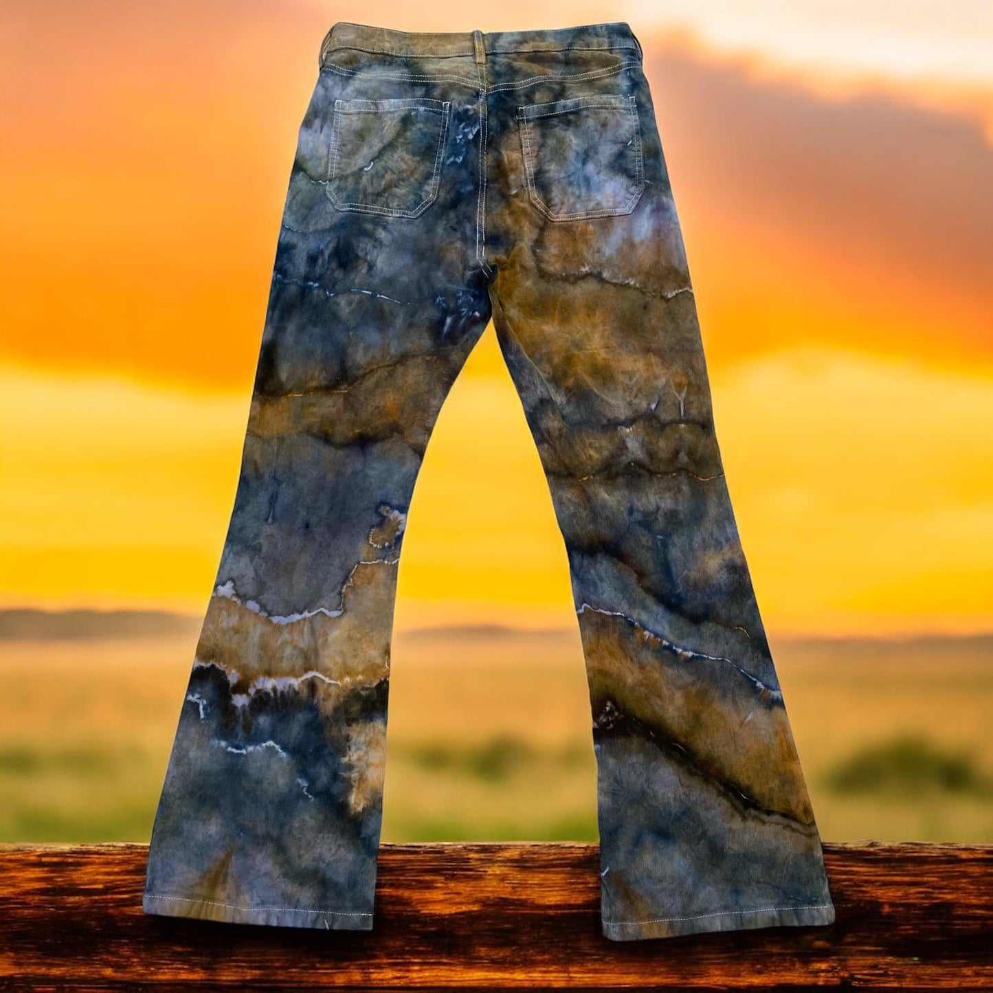 Geode Design Women's GAP Corduroy 70's Flare High Rise Pants