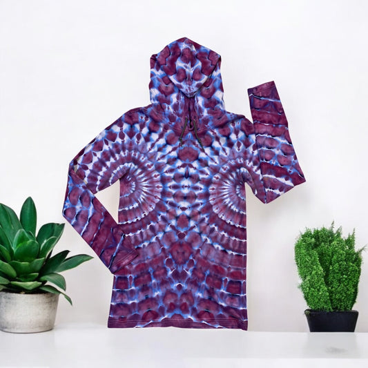 Double Fan Fold Unisex Lightweight Small T Shirt Jersey Style Hoodie