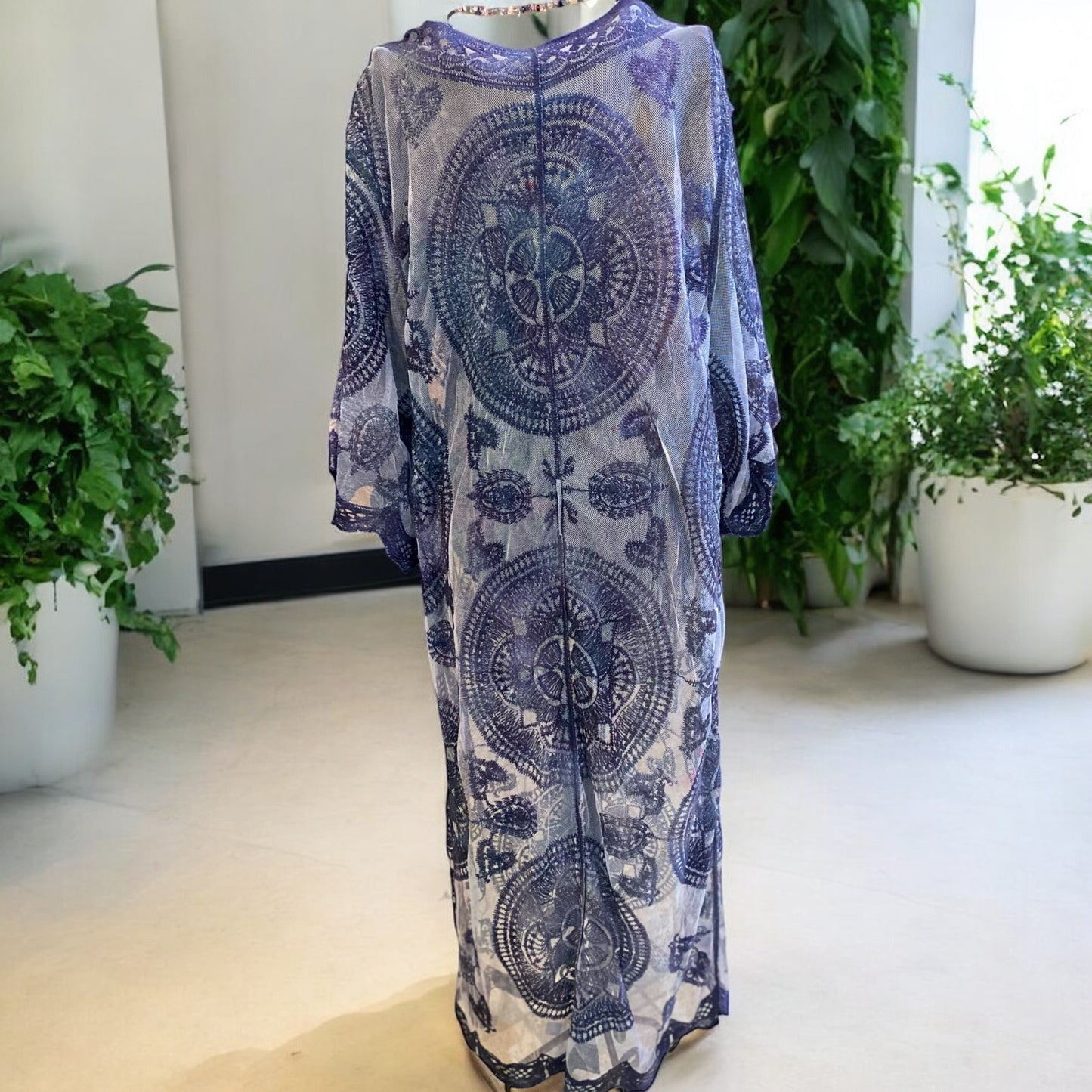 Lace Crochet Kimono Women's Cover Up Cardigan Kaftan