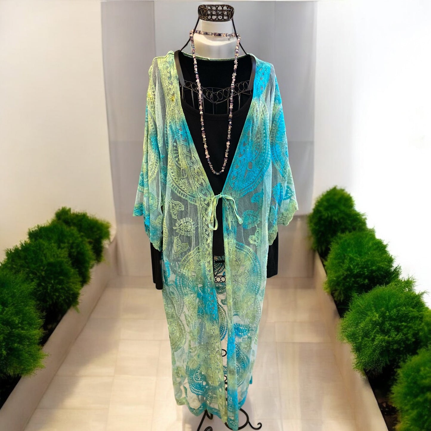 Lace Crochet Kimono Women's Cover Up Cardigan Kaftan