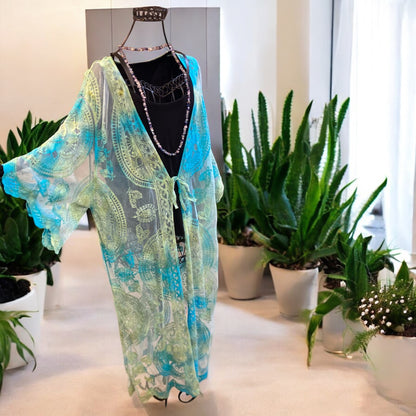 Lace Crochet Kimono Women's Cover Up Cardigan Kaftan