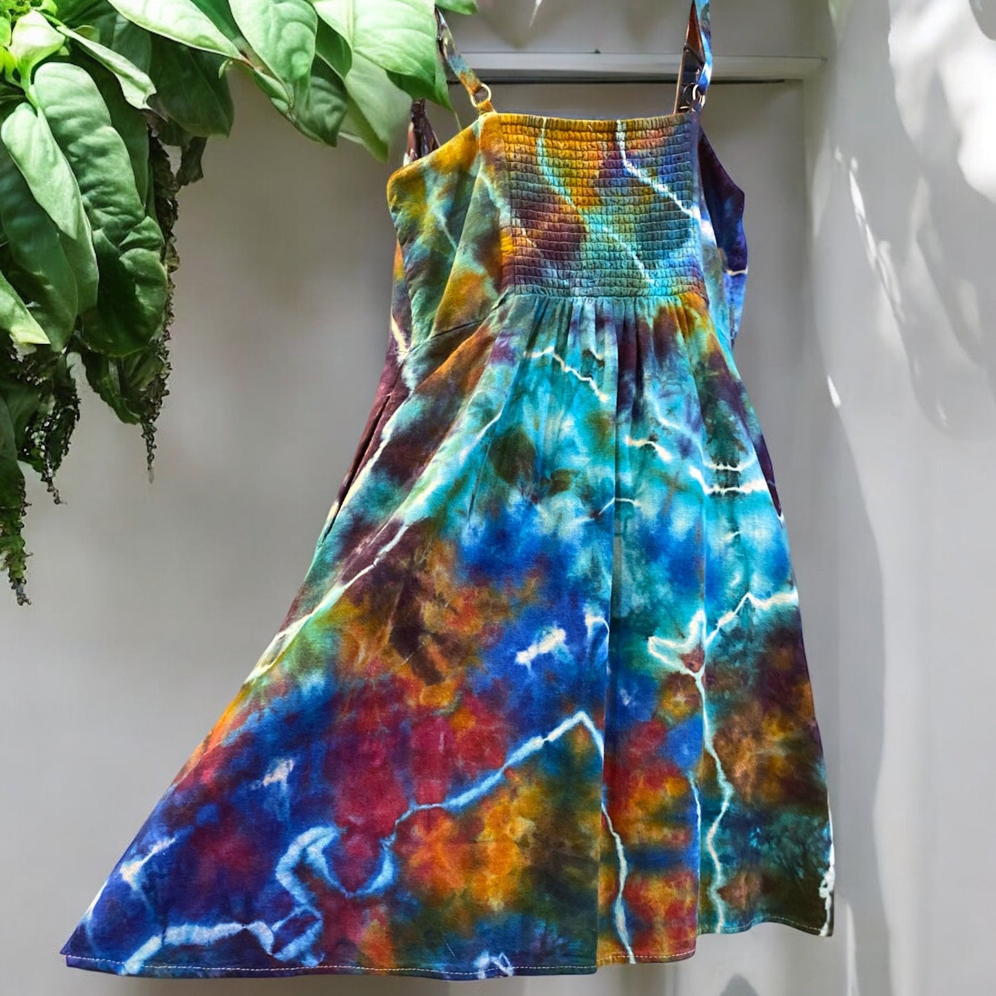 Geode Design Women's Large Old Navy Fit and Flare Linen Mini Dress
