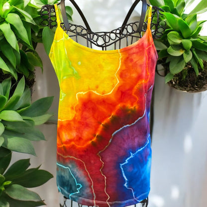 Rainbow Geode Design Women's XL Tank Top