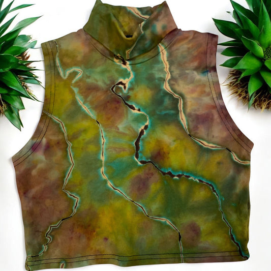 Reverse Geode Design Mock Crop Top Size 8 (M)