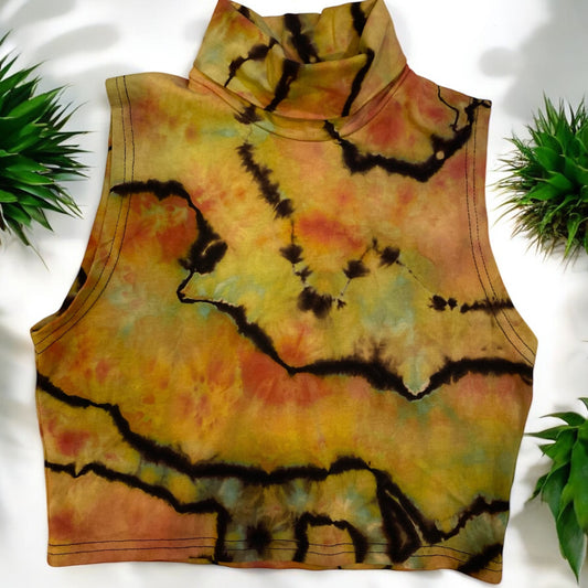 Reverse Geode Design Mock Crop Top Size 6 (S)