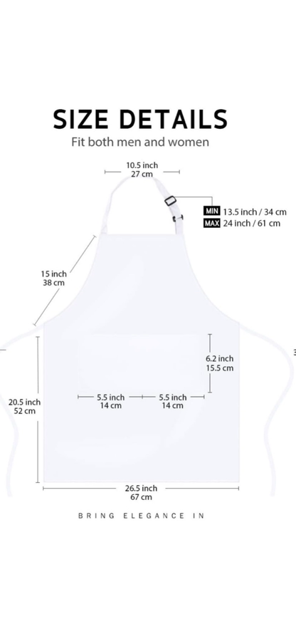 Flower/Snowflake Designed Apron