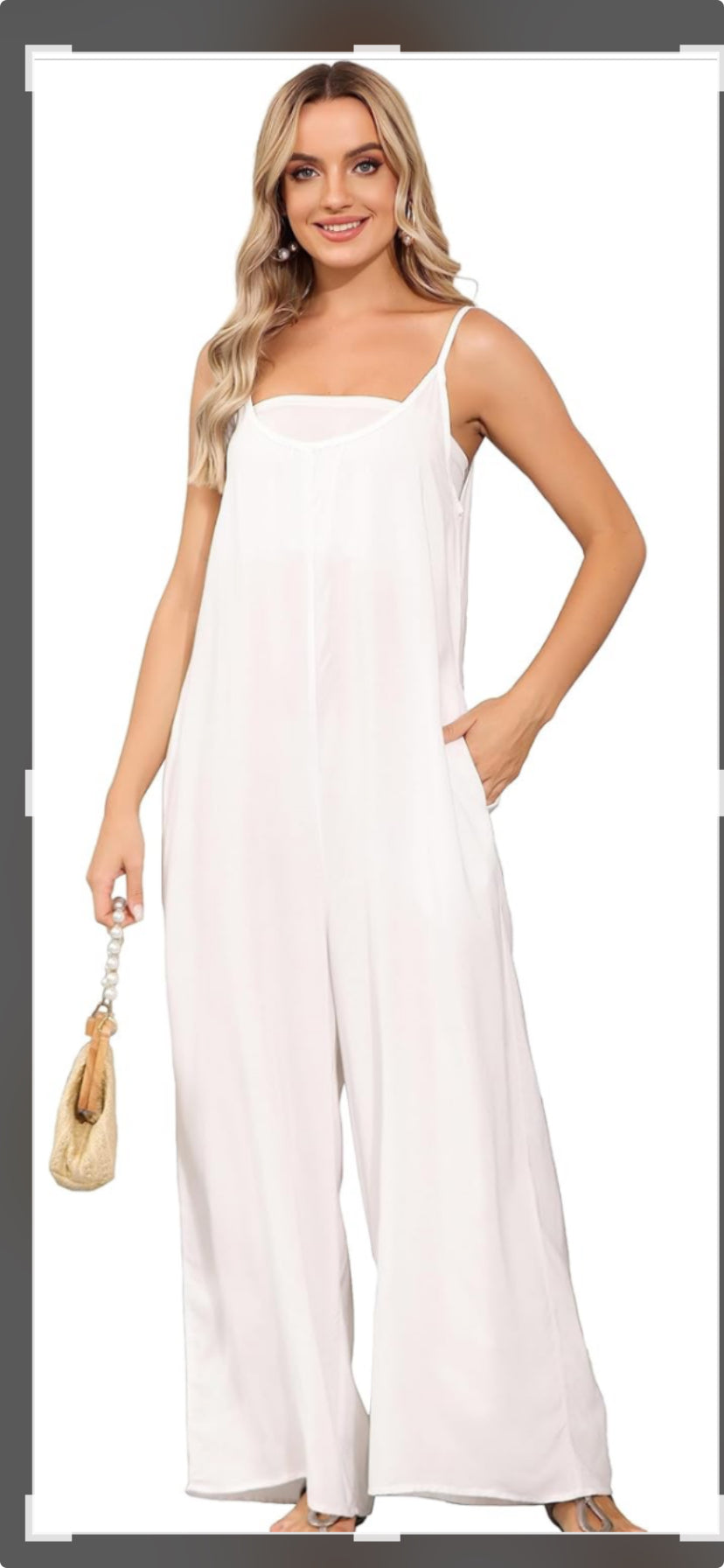 Feather Design Women's XXL 100% Rayon Jumpsuit