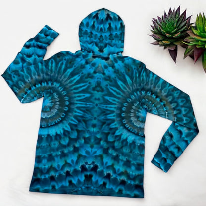 Double Fan Fold Design Large Unisex T Shirt Hoodie
