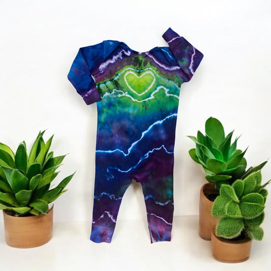 Heart Chakra Geode Design Toddler Bodysuit (18 months)