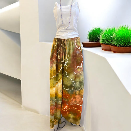 Earthy Geode Design Women's 2XL Drawstring Pants