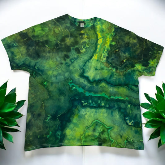 Geode Design Shades of Green Unisex  2 XL T-Shirt
