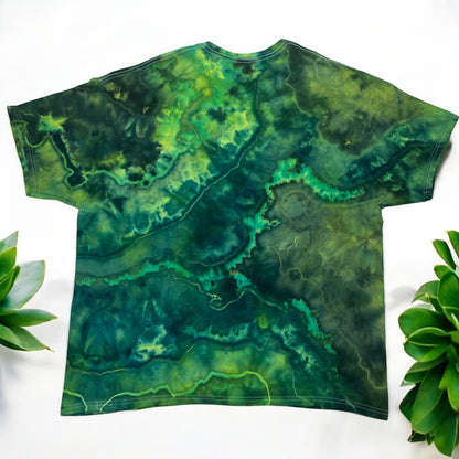 Geode Design Shades of Green Unisex  2 XL T-Shirt