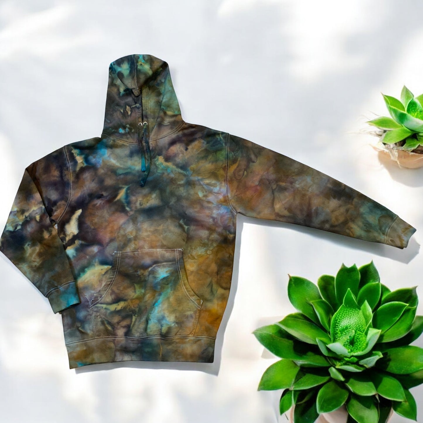 Loose Geode Design Unisex Large Hoodie Sweatshirt