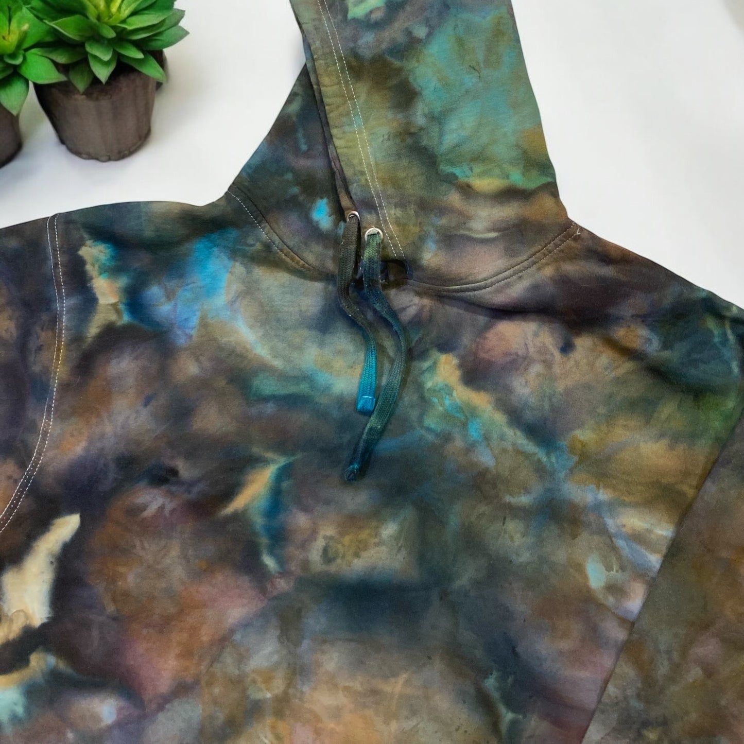 Loose Geode Design Unisex Large Hoodie Sweatshirt