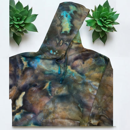 Loose Geode Design Unisex Large Hoodie Sweatshirt