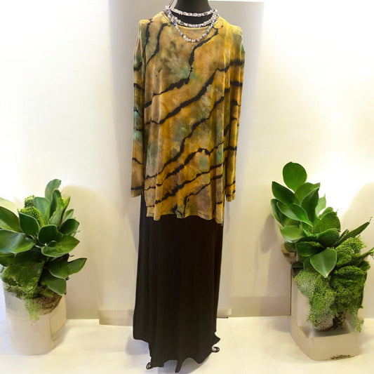 Reverse Geode Design Women's Large Tunic Long Sleeve Shirt