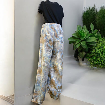 Earthy Feather Design Women's Medium Gap Linen Blend Pull On Pants