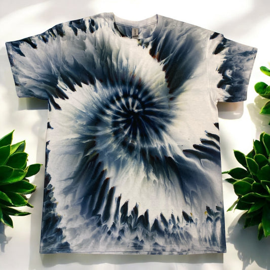 Gravity Spiral Design Unisex Heavy Cotton Size L