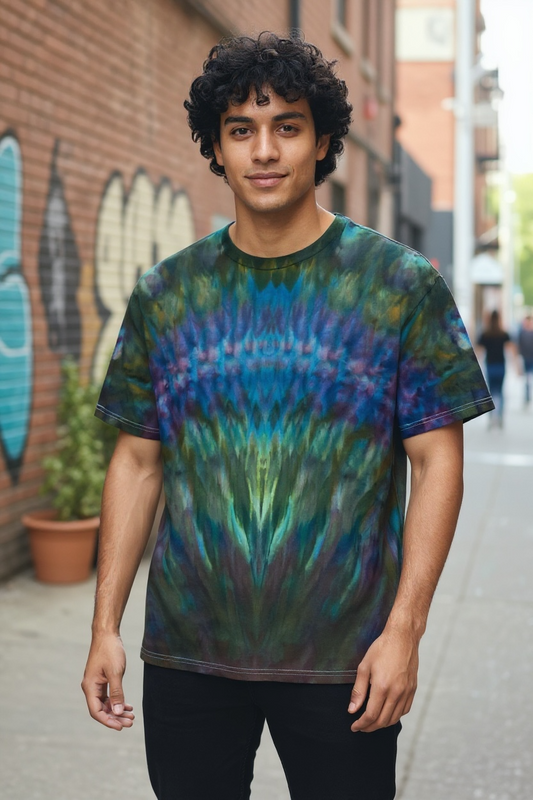 Psychedelic Roll Design Gildan Soft Style T-Shirt Unisex Size 3 XL